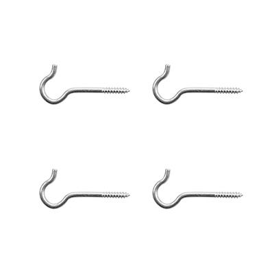 ARMELLA ABIERTA 1-5/16 DE PULGADA PLATA 4 PIEZAS