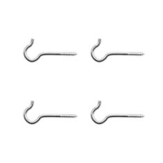 ARMELLA ABIERTA 1-5/16 DE PULGADA PLATA 4 PIEZAS