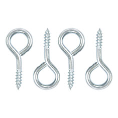 ARMELLA CERRADA DE 1-3/8 DE PULGADA PLATA 4 PIEZAS