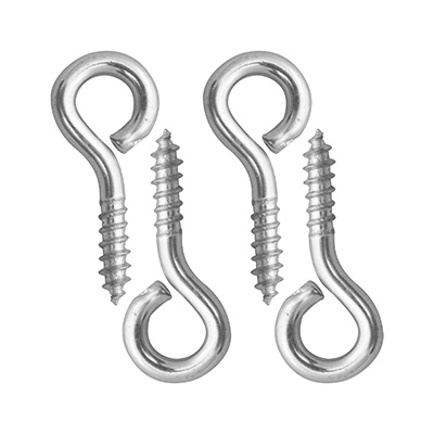 ARMELLA CERRADA DE 15/16 DE PULGADA PLATA 4 PIEZAS