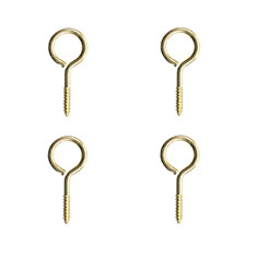 ARMELLA CERRADA 1-3/16 DE PULGADA DORADO 4 PIEZAS