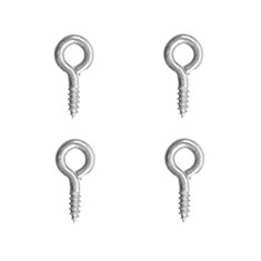 ARMELLA CERRADA 3/4 DE PULGADA PLATA 4 PIEZAS