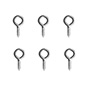 ARMELLA CERRADA 5/8 DE PULGADA PLATA 6 PIEZAS