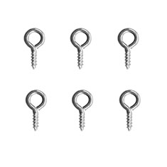 ARMELLA CERRADA 5/8 DE PULGADA PLATA 6 PIEZAS