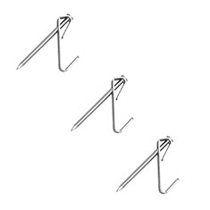 GANCHO PARA CUADROS DE 3.6 X 1.3 CM PLATA 3 PIEZAS