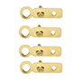 GANCHOS DE ANILLO DE 4.1 X 1.2 CM DORADO 4 PIEZAS