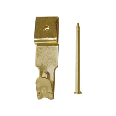 GANCHO PARA CUADROS DE 3 X 1.1 CM DORADO 4 PIEZAS