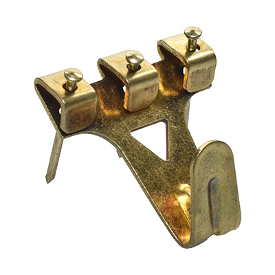 GANCHO PARA CUADROS DE 3.3 X 3 CM DORADO 2 PIEZAS