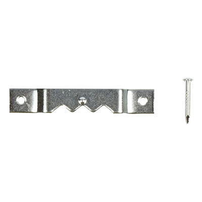 COLGADORES SERRUCHO 1.6 PULGADA PLATA 6 PIEZAS