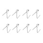 GANCHO PARA CUADROS DE 2.4 X 0.9 CM BLANCO 8 PIEZAS