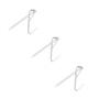 GANCHO PARA CUADROS DE 3.3 X 1.3 CM BLANCO 3 PIEZAS
