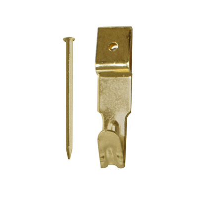 GANCHO PARA CUADROS DE 3.6 X 1.2 CM DORADO 3 PIEZAS