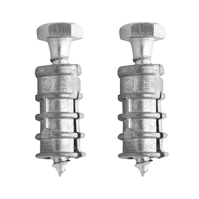 ANCLAJE/TAQUETE PARA PERNO 1/4 X 1 1/2 PULGADA PLATA 2 PIEZAS