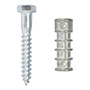 TAQUETE/ANCLAJE PARA PERNO 3/8 X 2-1/2 PULGADAS PLATA