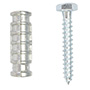 TAQUETE/ANCLAJE PARA PERNO 1/4 X 1-3/4 DE PULGADA PLATA 2 PIEZAS