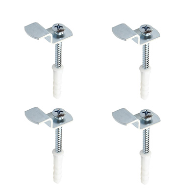 GANCHO PARA ESPEJOS DE 1.2 X 2.6 CM PLATA 4 PIEZAS