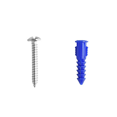 30 TAQUETES TORNILLOS 1 1/4 PULGADAS AZUL