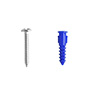 30 TAQUETES TORNILLOS 1 1/4 PULGADAS AZUL