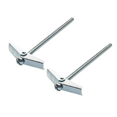 BOLSA DE 2 TORNILLOS DE MARIPOSA DE 3/16 X 4 PULGADAS PLATA
