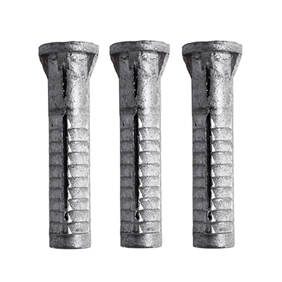 TAQUETE/ANCLAJE DE EXPANSIÓN DE 1 1/2 DE PULGADA PLATA 3 PIEZAS