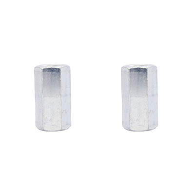 TUERCA DE ACOPLE 5/16 DE PULGADA PLATA 2 PIEZAS