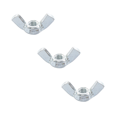 TUERCA MARIPOSA 2 CM PLATA 3 PIEZAS