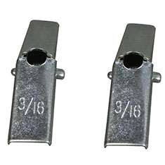 TAQUETES MARIPOSA 3/16 X 3 PULGADAS GRIS OSCURO 6 GR 2 PIEZAS