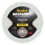 CINTA MONTAJE DOBLE CARA BLANCO 19 MM X 8.89 M SOPORTA HASTA 6.8 KG