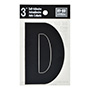 LETRA "D" DE VINILO 7.62 CM