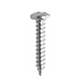 BLÍSTER DE 100 TORNILLOS PARA METAL 3/4 DE PULGADA PLATA 0.001 KG