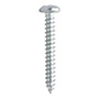 BLÍSTER DE 100 TORNILLOS PARA METAL DE 1 PULGADA PLATA