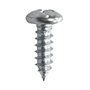 BLÍSTER DE 100 TORNILLOS PARA METAL 1/2 PULGADA PLATA 0.006 KG