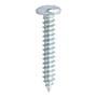 BLÍSTER DE 100 TORNILLOS PARA METAL DE 1 PULGADA PLATA
