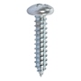 BLÍSTER DE 50 TORNILLOS PARA METAL DE 1 PULGADA PLATA