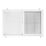 VENTANA CORREDIZA DE ALUMINIO 60 X 40 CM IZQUIERDA A DERECHA BLANCO SATINADO