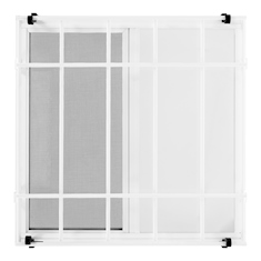 VENTANA CORREDIZA DE ALUMINIO 60 X 60 CM IZQUIERDA A DERECHA BLANCO