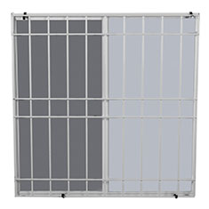 VENTANA CORREDIZA DE ALUMINIO 100 X 100 CM IZQUIERDA A DERECHA BLANCO