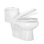 SANITARIO DE UNA PIEZA ZEUS ALARGADO BLANCO 4.8 L AHORRADOR