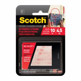 SUJETADORES CON ADHESIVO FIJACIÓN EXTREMA, TRANSPARENTES, 25.4 MM X 76.2 MM