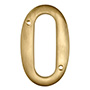 NÚMERO "0" DORADO DE 10.16 CM