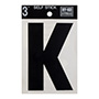 LETRA "K" DE VINILO 7.62 CM