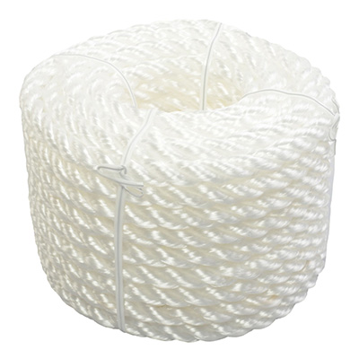 CUERDA DE AMARRE POLIPROPILENO BLANCO EN ROLLO DE 15.2 M