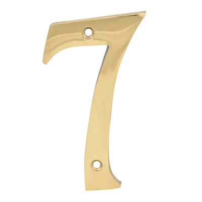 NÚMERO "7" DORADO DE 10.1 CM