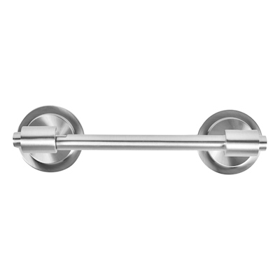PORTARROLLO PARA BAÑO DE METAL PLATA