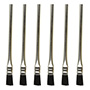BROCHA PARA RETOQUE CERDAS NATURALES 0.7 PULGADAS JUEGO DE 6 PIEZAS