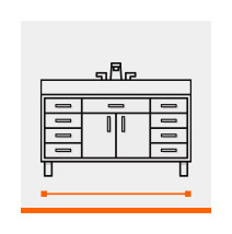 Muebles para baño grandes