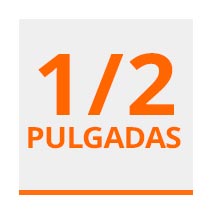 1/2 pulgadas