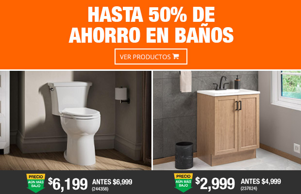 Hasta 50% de ahorro en Baños